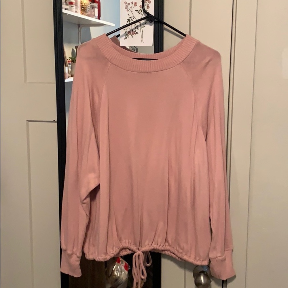 pink sweater
